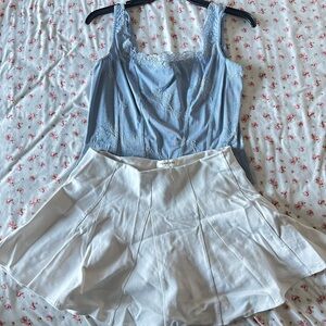 White skirt